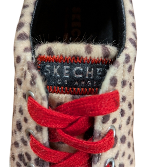 Skechers Los Angeles Leopard Print Sneakers Size 7.5 - Picture 9 of 14